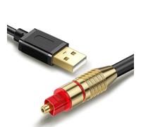 Tackston USB A to TOSLINK Optical Audio Adapter, Unidirectional USB A to SPDIF Digital Converter Compatible with Windows Linux PS4/PS5 Lenovo HP Asus Dell PC Laptop Computer