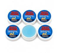 Tacky Finger Fingertip Moistener - Office Grip Aid for Counting, Sorting & Filing (Pack of 6) - Odorless Non-Toxic Gel, Non-Slip Base, Easy-Open Lid