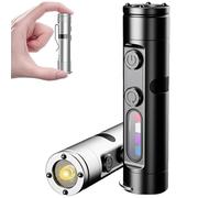 Taclite Mini - The Ultimate Everyday Micro Tool, Rechargeable LED Magnetic Super Bright Tactical Flashlight with Hat Clip, 9 Modes Mini Camping Flashlights, Waterproof LED Flashlights for Outdoor