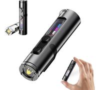 Taclites Mini - The Ultimate Everyday Micro Tool,Rechargeable Led Magnetic Super Bright Tactical,with Hat Clip, Portable USB Waterproof Mini Flashlight for Outdoor (Black)