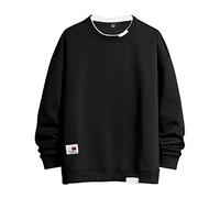 tacniseyw Men's Sweatshirt Loose Fit Sport Sweatshirt For Men Uk Lightweight Solid Color Sweatshirts Long Sleeve Hoodless Sweatshirts Graphic Sweater Comfortable Crew Neck Sweater Soft Fleece Tops