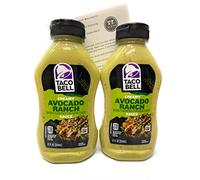Taco Bell Creamy Taco Sauce Bundle: (2) 12oz Bottles Avocado Ranch & ThisNThat Recipe Card