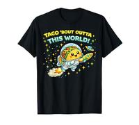 Taco Bout Outta This World Cute Taco Astronaut Space Pun T-Shirt