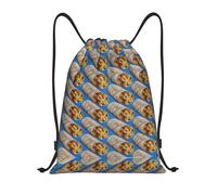 Taco Burrito Sports String Backpack Lightweight Drawstring Gym Waterproof String Bag For Shopping School Fishing 39X46Cm