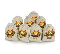 Taco Cat 8 Pcs Drawstring Pouches Cute Jewelry Pouches Sachet Bag Gifts Bags for Party Home Supplies