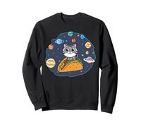 Taco Cat Burrito Pizza Nachos Space Planets Mexican Snack Sweatshirt