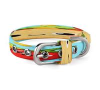 Taco Chili Peppers Pet Collar, Oxford Cloth Pet Collar 7.9-10.4 Inch, Soft Breathable Adjustable Dog Collar with Safe Buckle, Durable Wear-Resistant Collar for Puppy Dogs and Cats