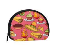 Taco Coin Purse Women Wallet | Portable Lightweight Small Bag Mini Shell Wallet For Cards Coins Cash Lipstick Keys