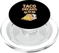 Taco Dreams Cute Sleeping Foodie Mexican Snack PopSockets PopGrip for MagSafe