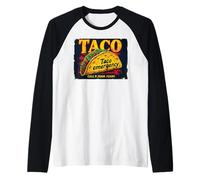 Taco Emergency Call 9 Juan Juan Savage Taco Lover's Ultimate Raglan Baseball Tee
