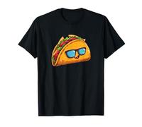 Taco Face with Vibrant Blue Sunglasses Costume T-Shirt