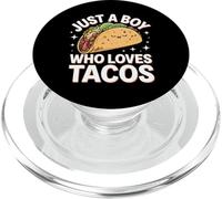 Taco Just A Boy Who Loves Tacos PopSockets PopGrip for MagSafe