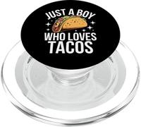 Taco Just A Boy Who Loves Tacos PopSockets PopGrip for MagSafe