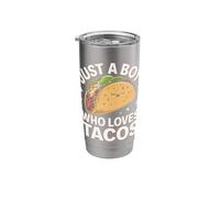 Taco Just A Boy Who Loves Tacos Stainless Steel Insulated Tumbler