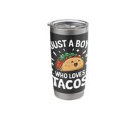 Taco Just A Boy Who Loves Tacos Stainless Steel Insulated Tumbler