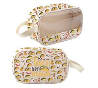 Taco Makeup Bag Tacos Gifts No Taco Left Behind Mexican Food Gift Mexico Trip Gifts Mexican Gifts Makeup Zipper Pouch Bag