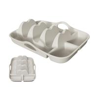 Taco Plates - 3 Slot Silicone Taco Holder Stand | Tortilla Tray With 2 Dipping Sides, Reusable Food-Grade For Kitchen, Barbecue, Picnic & Tuesday Party Supplies, Keeps Tacos Upright & Sauces Contained