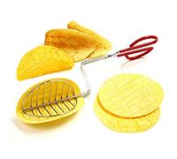 Taco Press Mold Stainless Steel Shell Maker Tortilla Fryer Tongs Cooking Tongs Buffet Party Catering Serving Tongs Food Clips for Bake Pancake Biscuit
