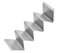 Taco Tacos - Taco Stand For 4 Tacos | Stainless Steel Tortilla Tray Plates | 4 Grids Stainless Steel Burrito Rack | Safe Taco Shell Holder Plate For L