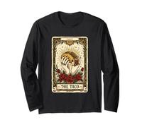 Taco Tarot Card Funny Cinco de Mayo Tacos Mexican Long Sleeve T-Shirt