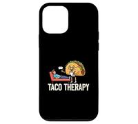 Taco Therapy Funny Food Humor Mexican Food Lover Case for iPhone 12 mini