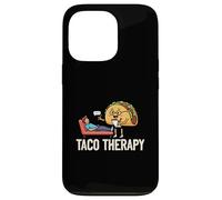 Taco Therapy Funny Food Humor Mexican Food Lover Case for iPhone 13 Pro