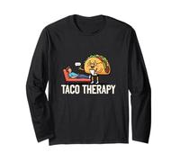 Taco Therapy Funny Food Humor Mexican Food Lover Long Sleeve T-Shirt