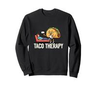 Taco Therapy Funny Food Humor Mexican Food Lover Sweatshirt