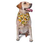 Taco Triangle Dog Scarf Reusable Triangle Bib Scarf Adjustable Dogs Kerchief For Small Medium Large Dogs Puppy Everyday Wear