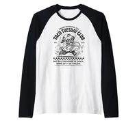 Taco Tuesday Club Funny Pug & Mexican Food Lovers Raglan Baseball Tee
