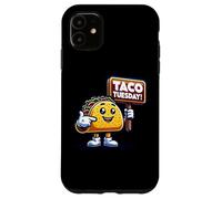 Taco Tuesday Mascot, Funny Mexican Food, Politics Case for iPhone 11