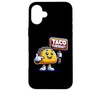 Taco Tuesday Mascot, Funny Mexican Food, Politics Case for iPhone 16 Plus