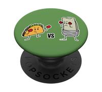 Taco Vs Burrito Boxing Fighters Mexican beef carne tortilla PopSockets Adhesive PopGrip