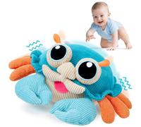 Tacobear Crawling Crab Toy Baby Toys 6 to 12 Months, Musical Dancing Blue Plush Crab with 50 Songs & Recording Function, Toddler Sensory Tummy Time Toy for 1 2 Year Old Boys Girls Gifts