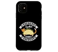 Tacocat Palindrome Cats Mexican Food Lover Cute Cat Humor Case for iPhone 11