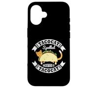 Tacocat Palindrome Cats Mexican Food Lover Cute Cat Humor Case for iPhone 16