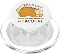 TACOCAT SPELLED BACKWARDS IS: TACOCAT Funny Cat Design PopSockets PopGrip for MagSafe