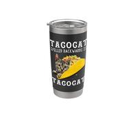 Tacocat Spelled Backwards Shirt Taco Cat Cinco De Mayo Stainless Steel Insulated Tumbler