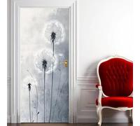 TACOKI 3D Dandelion Door Stickers, Natural Door Murals Stickers Peel and Stick Wall Art Mural Vinyl Self Adhesive Wallpaper Poster for Home Decor 100x200 cm 5093n