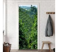 TACOKI 3D Nature Door Stickers, Jungle Door Murals Stickers Peel and Stick Wall Art Mural Vinyl Self Adhesive Wallpaper Poster for Home Decor 77x200 cm v7840