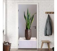 TACOKI 3D Plants Door Stickers, Plants Door Murals Stickers Peel and Stick Wall Art Mural Vinyl Self Adhesive Wallpaper Poster for Home Decor 95x215 cm v4651