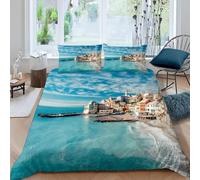 TACOKI Italy Duvet Cover Double Venice Bedding Set for Kids Adults Boys Girls, 3D Printed Soft Comfy Microfiber Quilt Cover with 2 Pillowcases with Zipper Closure q5337