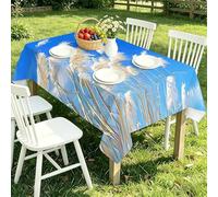 TACOKI Reed Tablecloth Rectangular 137x178 cm, 3D Printed Plant Wipeable Polyester Table Cover, Washable Decorative Table Cloth for Dining Room, Small Party, Kitchen Home Decor 1358A
