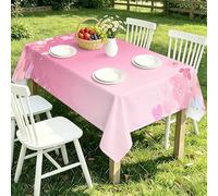 TACOKI Spring Tablecloth Rectangular 137x178 cm, 3D Printed Flowers Wipeable Polyester Table Cover, Washable Decorative Table Cloth for Dining Room, Small Party, Kitchen Home Decor 1336A