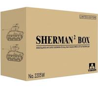 Tacom 1/35 Sherman Box Set (TKO2205+TKO2206+TKO1025 1/16 WW2 US Army Tank Soldier w/.50 Machine Gun) Limited Edition Plastic Model TKO2205W (Tank)