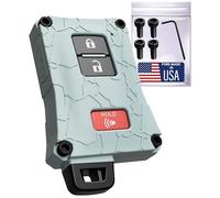 Tacoma Accessories 2016-2022 3rd Gen Tacoma - Key Fob Case Upgrade Mod - Compatible with Toyota Tacoma 4Runner Tundra (Lunar Rock, Black Screws)