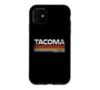 Tacoma Washington Retro Stripes Vintage City Design Case for iPhone 11