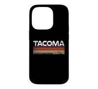 Tacoma Washington Retro Stripes Vintage City Design Case for iPhone 14 Pro