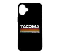 Tacoma Washington Retro Stripes Vintage City Design Case for iPhone 16 Plus