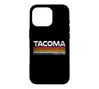 Tacoma Washington Retro Stripes Vintage City Design Case for iPhone 16 Pro